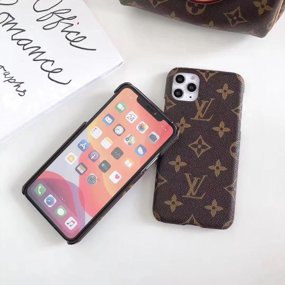 Louis Vuitton Monogram Canvas Calfskin Pro Max Bumper iPhone 11