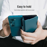 Samsung Galaxy Z Fold 5 Nillkin Qin Pro Leather Flip Case Cover With Pen Holder