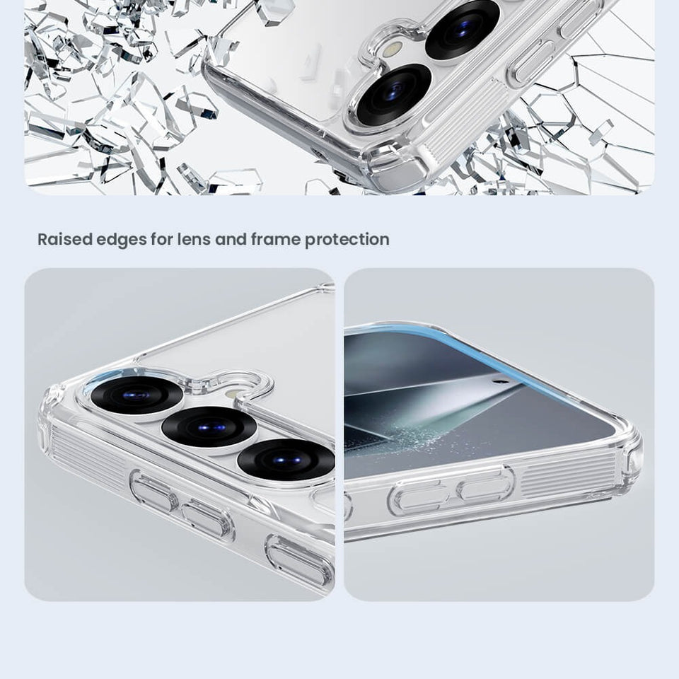 Samsung Galaxy S25 Cover Non Yellow Transparent Nillkin TPU PRO Magnetic Case