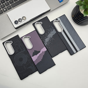 Samsung Galaxy Z Fold 6 Carbon Fibre Texture Design Case