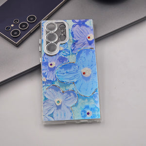 Samsung Galaxy S25 Ultra 3D Floral Painting Shimmer Case