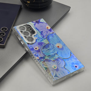 Samsung Galaxy S25 Ultra 3D Floral Painting Shimmer Case