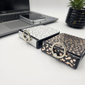 Samsung Galaxy Z Flip 5 Leopard Pattern Hinge Protection Case