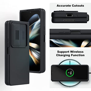 Nillkin Samsung Galaxy Z Fold 3 Camshiled Camera Protection Silicone Case Black Clearance Sale