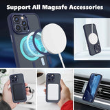 iPhone 16 Series Frost Translucent Magnetic Magsafe Case Metal Camera Bump