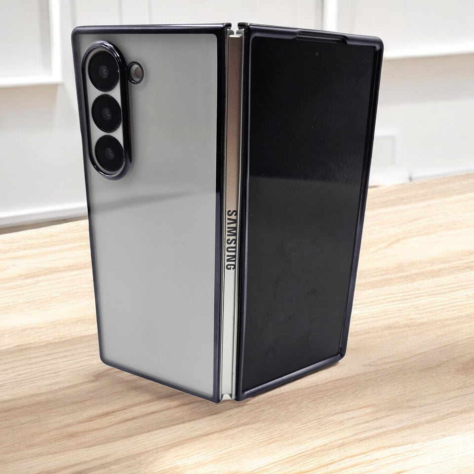 Samsung Galaxy Z Fold 6 Transparent Case Non Yellow Chrome Case