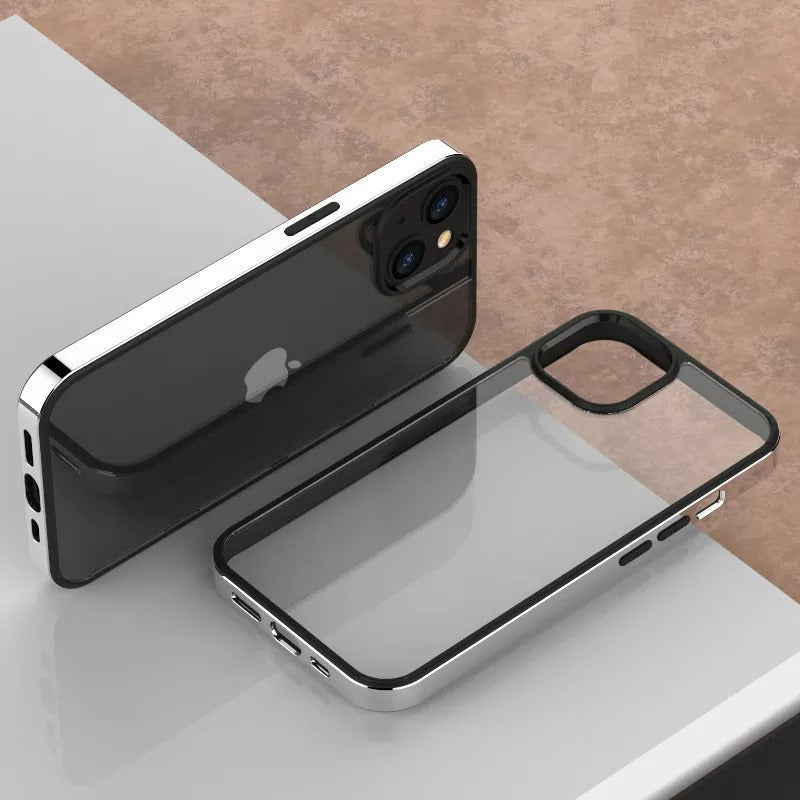 iPhone Luxury Chrome Plating Bumper Clear Case Cover Clearance Sale