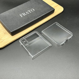 Samsung Galaxy Z Flip 4 Transparent Crystal Hard Shell Cover Case