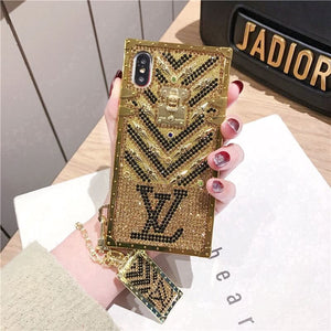 iPhone 12 | 12 Pro Luxury Branded Trunk Gold Phone Case Clearance Sale