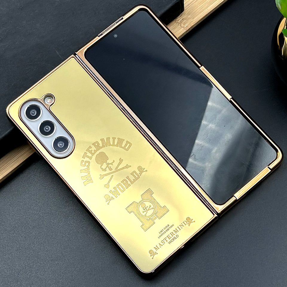 Samsung Galaxy Z Fold 5 Exclusive Handcrafted Gold Plated Case Cover –  Season Made