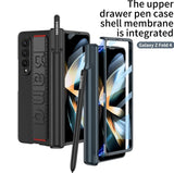 Samsung Galaxy Z Fold 4 Kicktand Wristband Case Pen Holder & Front Screen Guard Clearance Sale