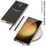 Samsung Galaxy S23 Ultra Luxury Electroplated Leather Case Cover Clearance Sale