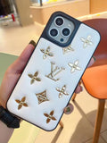 iPhone Luxury Brand Puffer Leather Phone Case Cover Clearance Sale