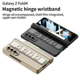 Samsung Galaxy Z Fold 4 Kicktand Wristband Case Pen Holder & Front Screen Guard Clearance Sale