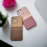 iPhone Luxury MK Pattern Camera Protection Case Cover