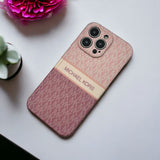 iPhone Luxury MK Pattern Camera Protection Case Cover