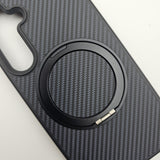 Samsung Galaxy S25 Carbon Fibre With Magnetic Magsafe Ring Stand Case