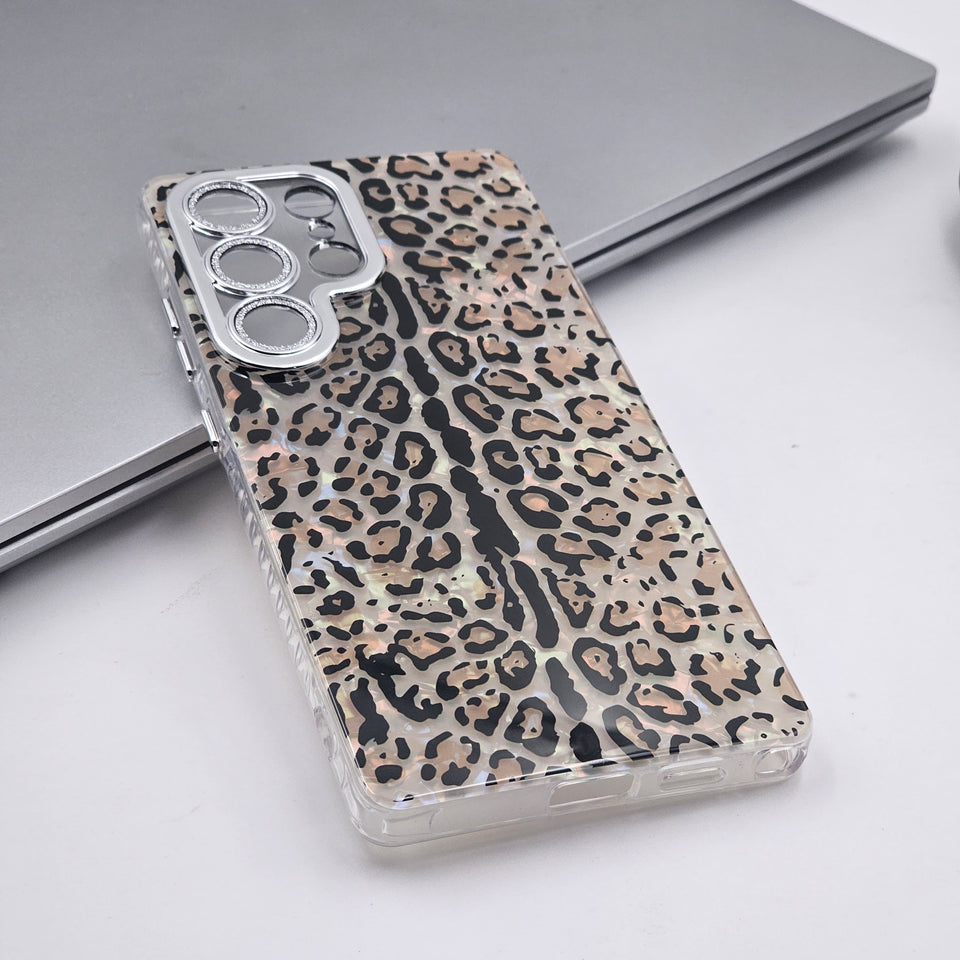 Samsung Galaxy S25 Ultra 3D Print Leopard Pattern Case