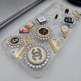 Samsung Galaxy S24 CC Make Up Diamond TPU Transparent Case Cover