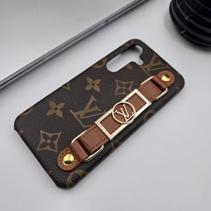 Samsung Galaxy S25 Luxury Brand Strap Belt Holder Case