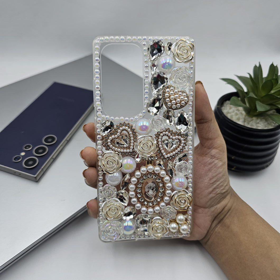 Samsung Galaxy S25 Ultra Queen Perfume Bottle Rhinestone Diamond Case