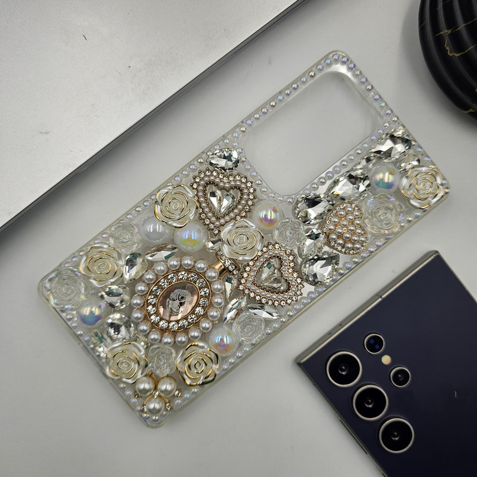 Samsung Galaxy S25 Ultra Queen Perfume Bottle Rhinestone Diamond Case