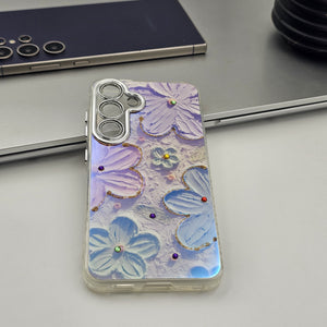 Samsung Galaxy S24 3D Floral Painting Shimmer Case