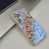 Samsung Galaxy S25 3D Floral Painting Shimmer Case