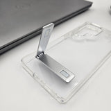 Samsung Galaxy S25 Crystal Clear Hybrid Case With Metal Stand