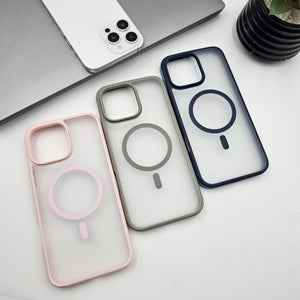 iPhone 16 Series Frost Translucent Magnetic Magsafe Case