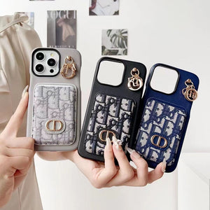 iPhone 15 Pro Max Luxury CD Leather Case Embroidery Wallet Case Clearance Sale