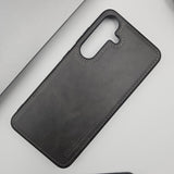 Samsung Galaxy S24 PU Leather Corner Stitched Minimalistic Design Case