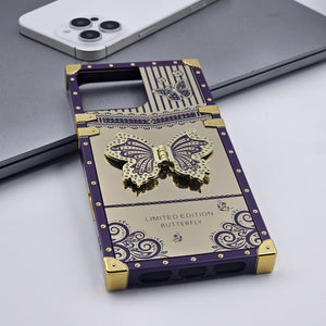 iPhone Butterfly Diamond Shimmer Design Trunk Case