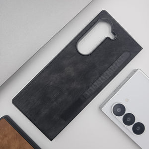 Samsung Galaxy Z Fold 6 Texture Leather Case Minimalistic Design