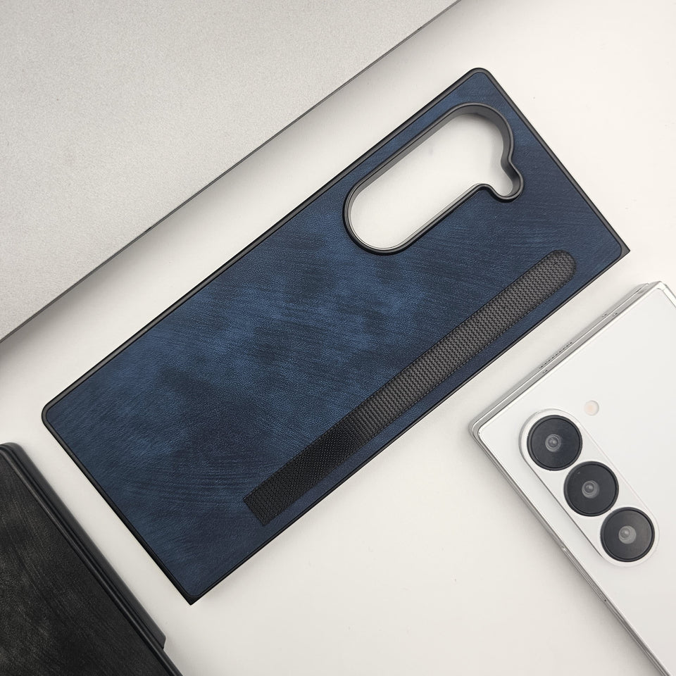 Samsung Galaxy Z Fold 6 Texture Leather Case Minimalistic Design