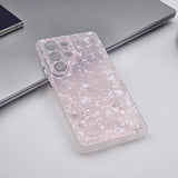 Samsung Galaxy S25 Ultra Glitter Shell Marble Pattern Case