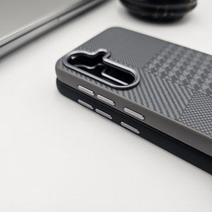 Samsung Galaxy S25 Carbon Fibre Pattern Slim Case