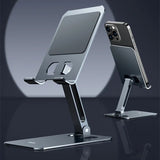 Aluminium Metal Alloy Adjustable Folding Mobile Phone Stand Holder