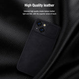 iPhone 15 Series Nillkin Camera Protection QIN Leather Flip Case Black