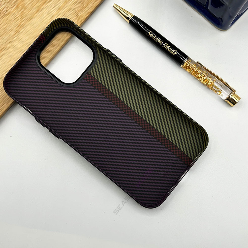 iPhone Premium Carbon Fiber Texture PC Hard Case Cover – Season Made