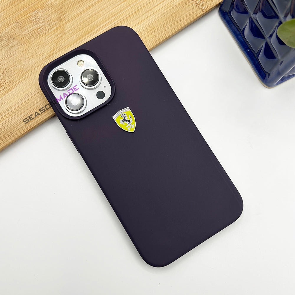 iPhone Ferrari Sports Car OG Silicone Deep Purple Case Cover Clearance Sale