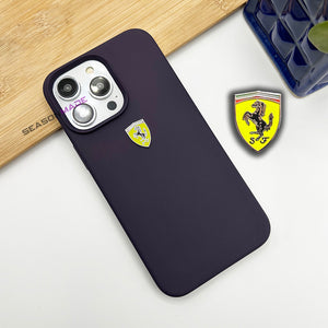 iPhone Ferrari Sports Car OG Silicone Deep Purple Case Cover Clearance Sale