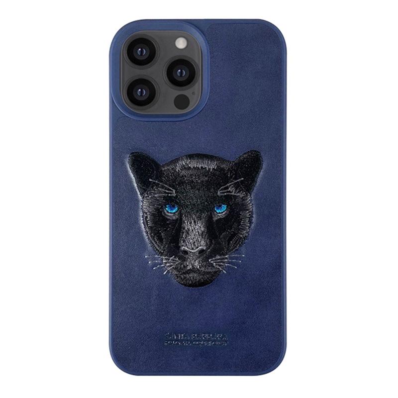 iPhone 14 Pro Luxury Santa Barbara Leather Savana Panther Case Clearance Sale