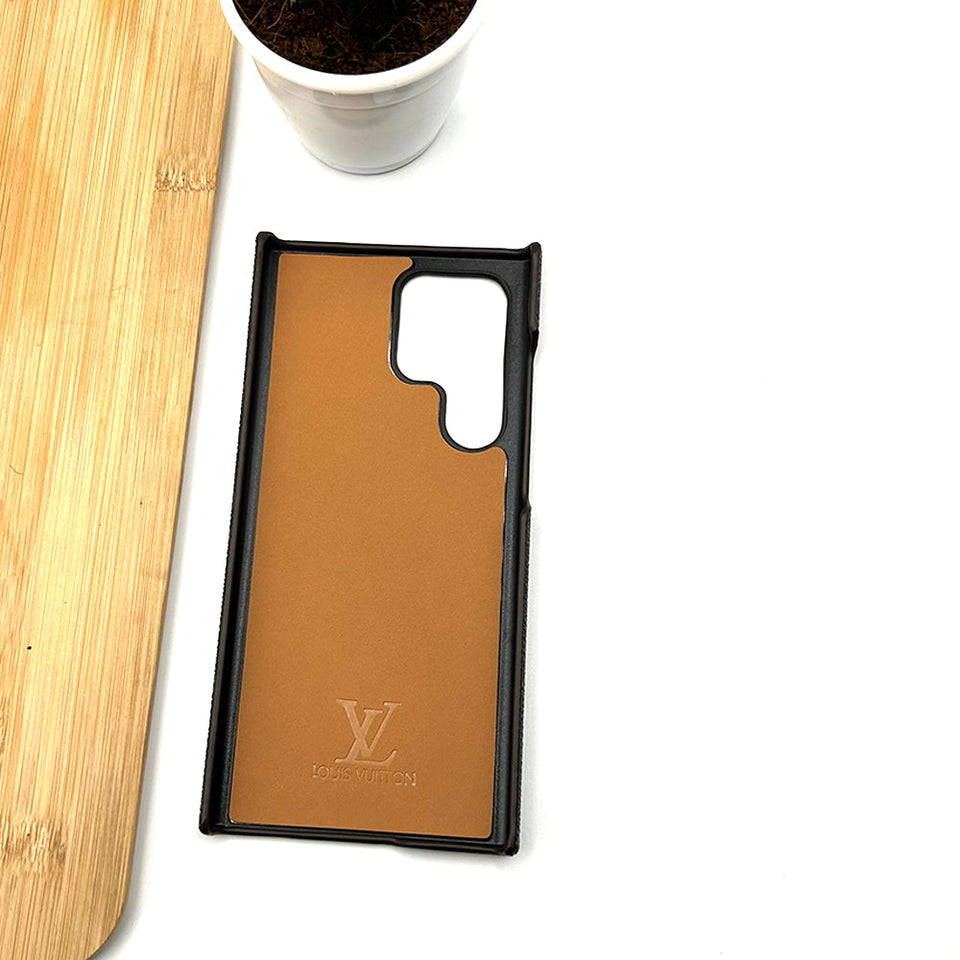 Louis Vuitton Wood Samsung Galaxy S23 Ultra Clear Case