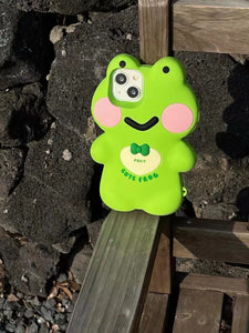 iPhone Cute 3D Big Frog Design Silicone Case Cover Season Made