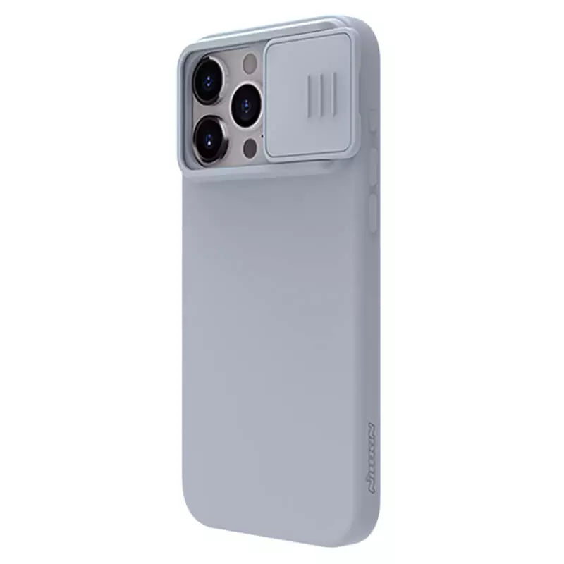 iPhone 15 Series Nillkin CamShield Silky Silicone Case Cover Grey