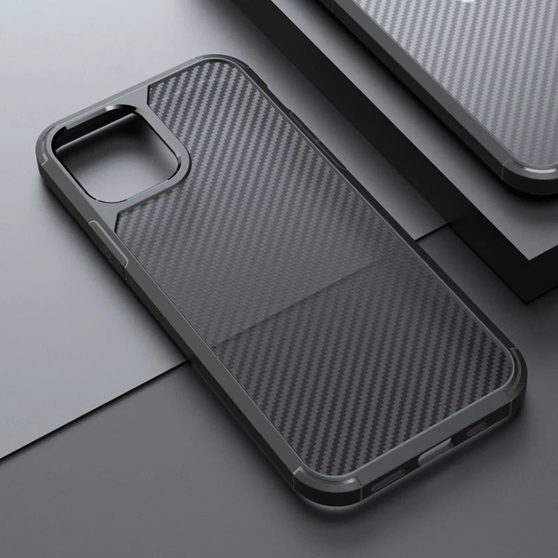 iPhone 11 Matte Carbon Fiber Design Shockproof Case Cover Clearance Sale