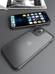 iPhone 11 Matte Carbon Fiber Design Shockproof Case Cover Clearance Sale