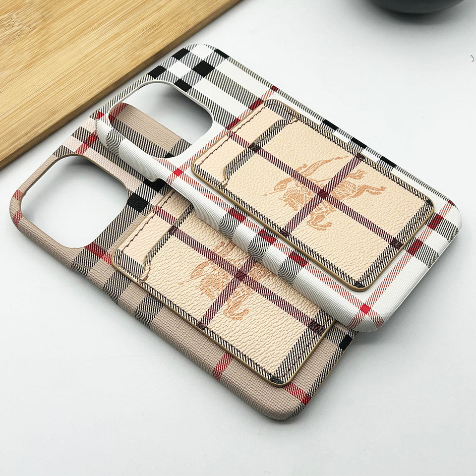 iPhone 14 Pro Max Luxury Plaid BB Pattern PU Leather Card Holder Case cover Clearance Sale