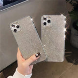 iPhone Luxury Silver Diamond Case Cover